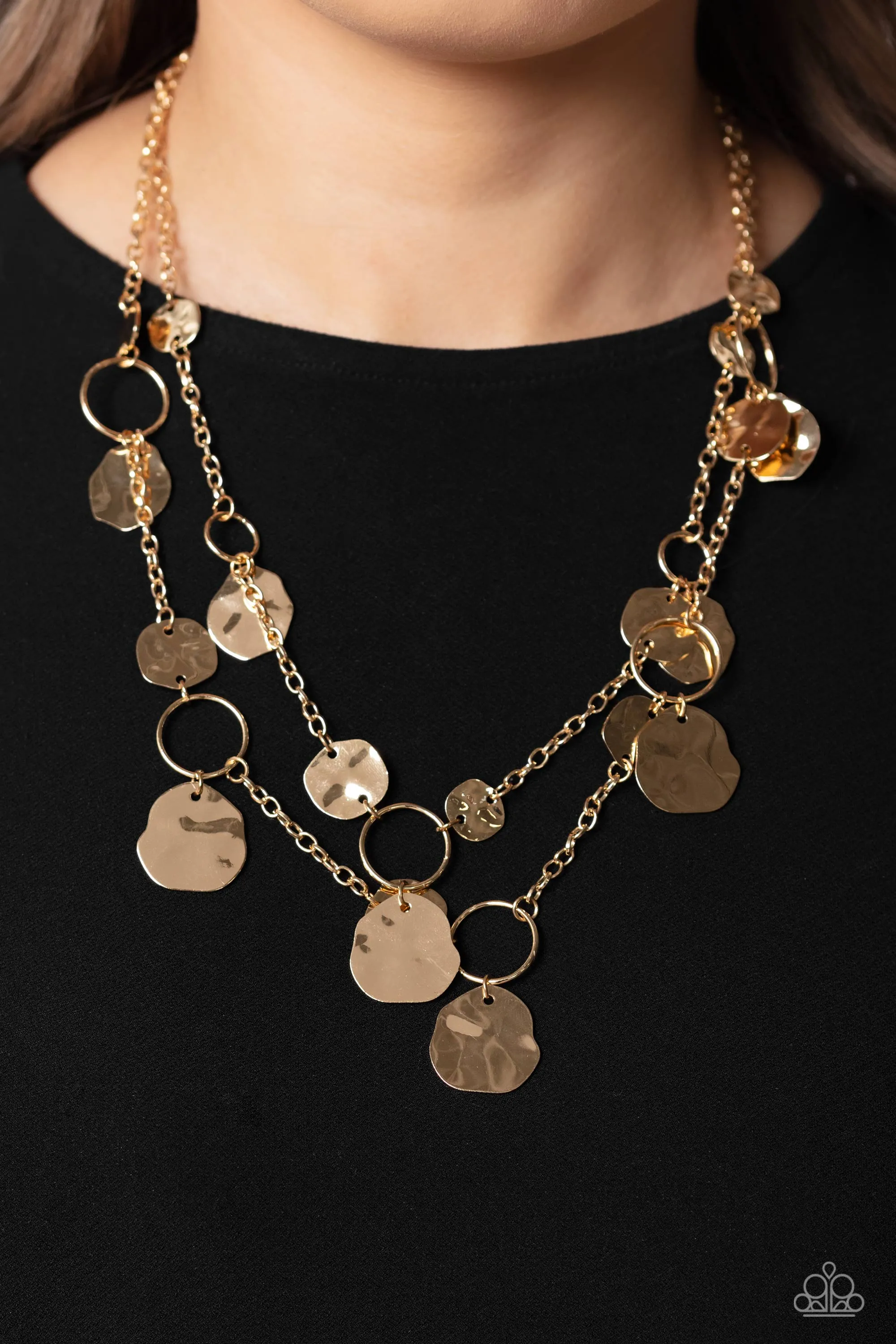 Necklaces Hammered Horizons - Gold