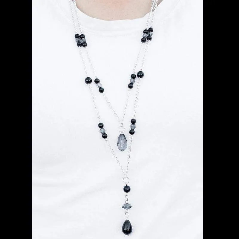 On Cloud Nine Black Necklace