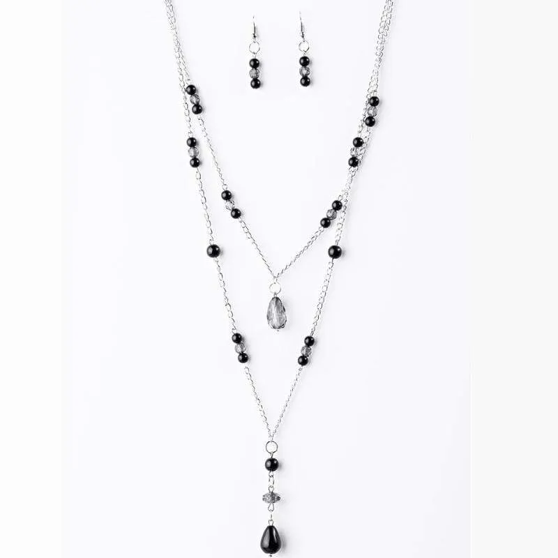 On Cloud Nine Black Necklace