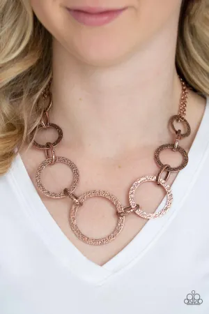 Paparazzi City Circus - Copper Necklace