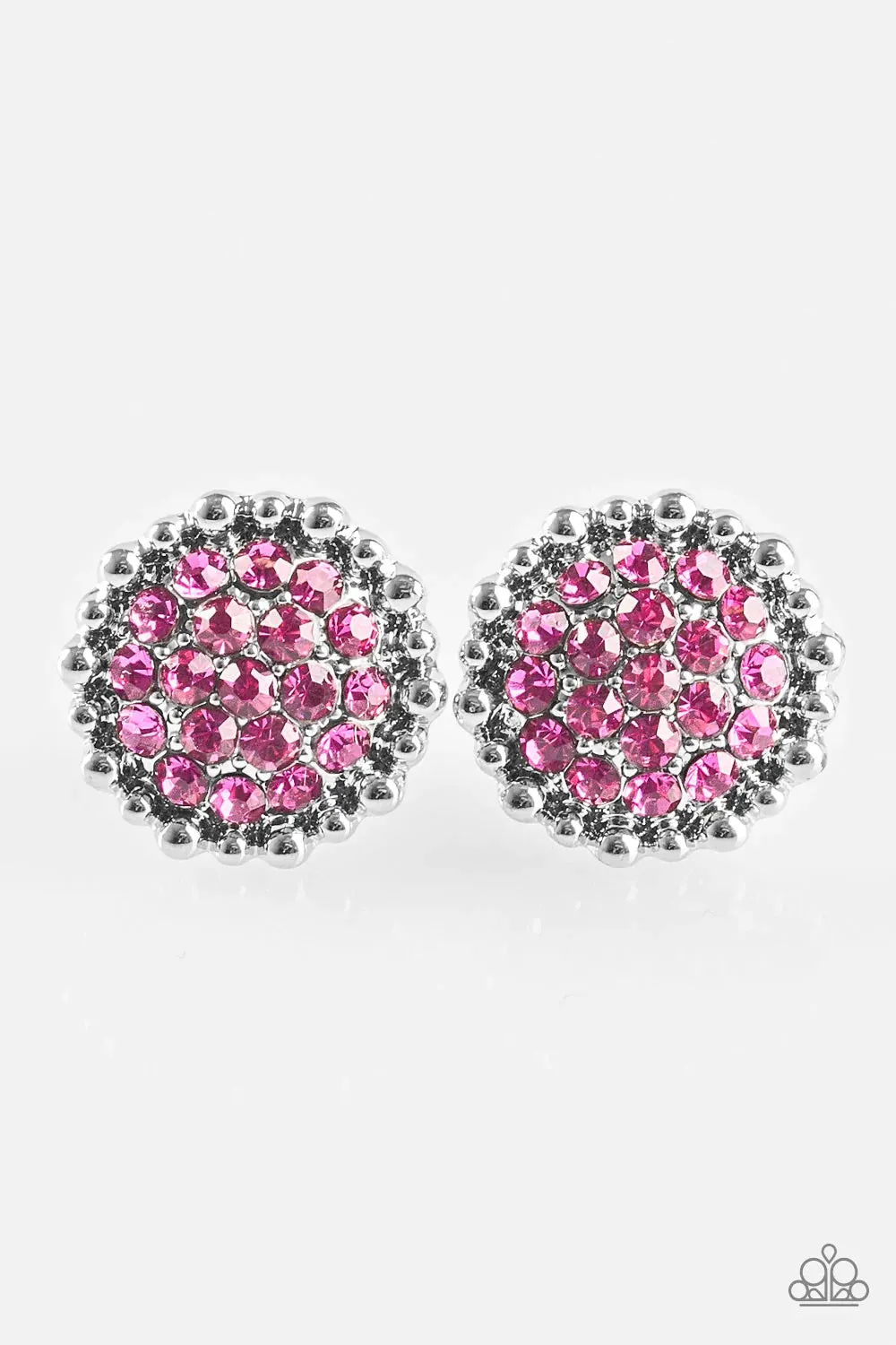 Paparazzi Earring ~ Glam Tour - Pink