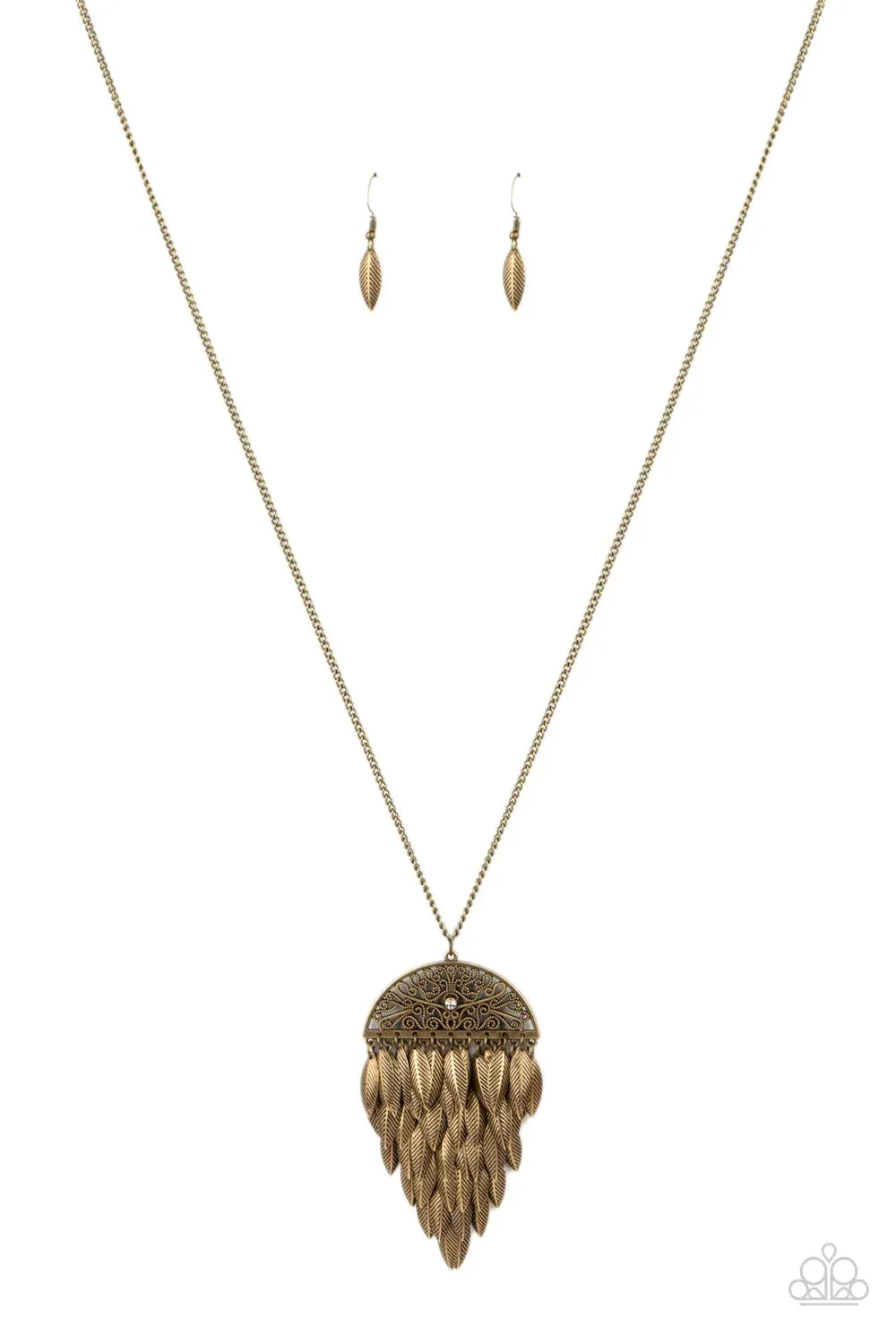 Paparazzi Necklace ~ Canopy Cruise - Brass