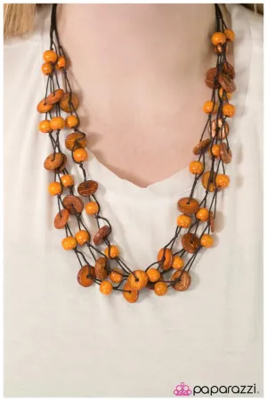 Paparazzi Necklace ~ Of Your Own AcCORD - Orange