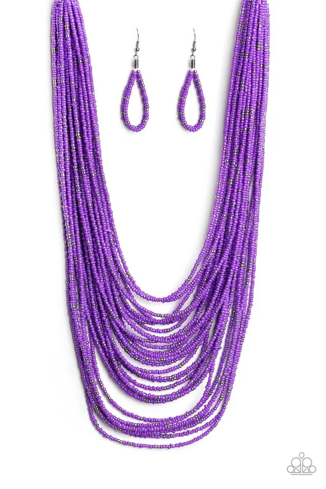 Paparazzi Necklace ~ Rio Rainforest - Purple