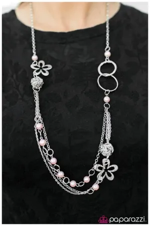 Paparazzi Necklace ~ Shake It Up - Pink