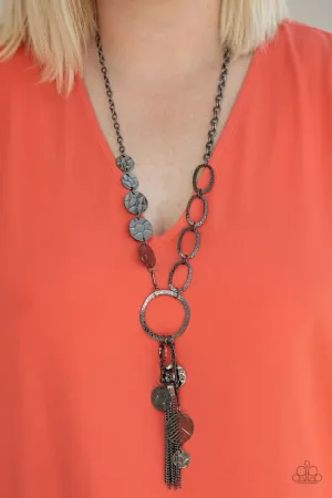 Paparazzi Necklace ~ Trinket Trend - Black