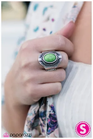 Paparazzi Ring ~ Natural Selection  - Green