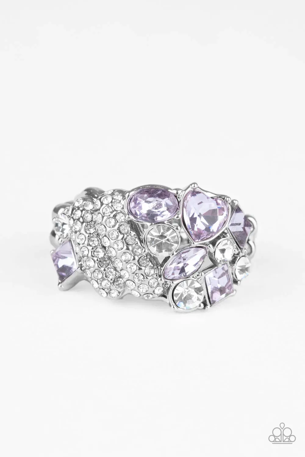 Paparazzi Ring ~ Sparkle Bust - Purple