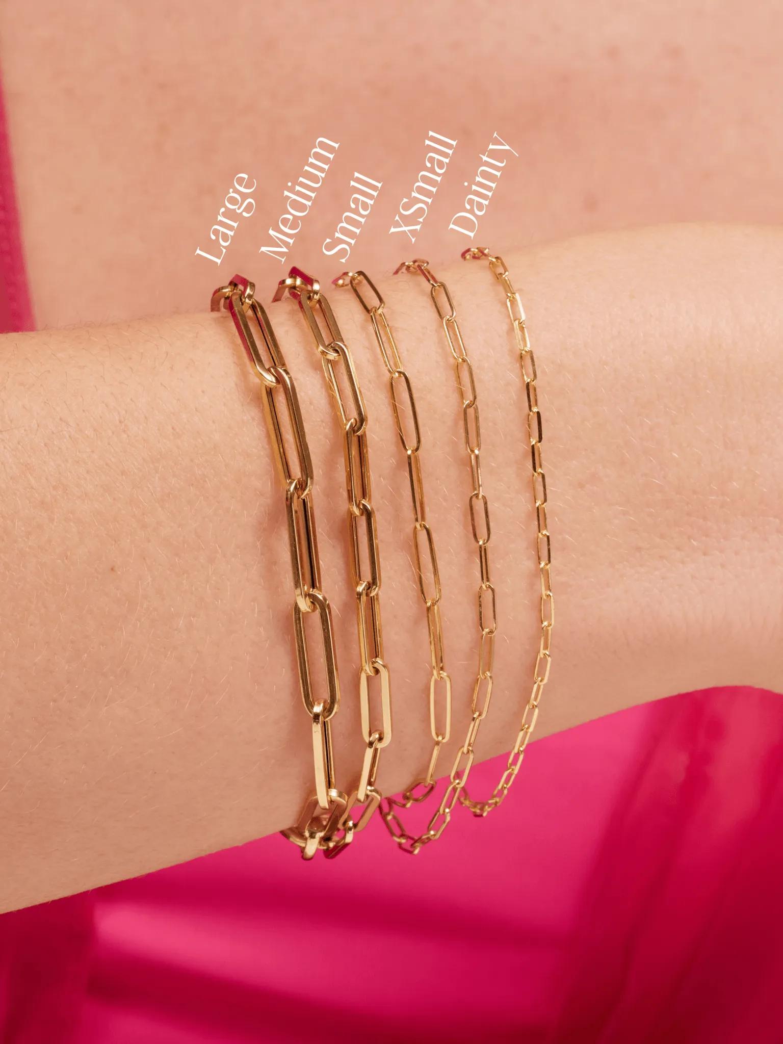 Paperclip 'L' Bracelet 14K