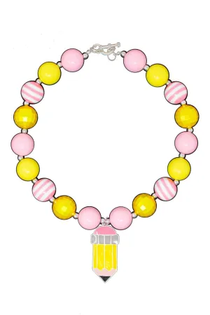 Pencil Bubblegum Necklace