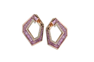 Purple Sapphire Fun Hoops