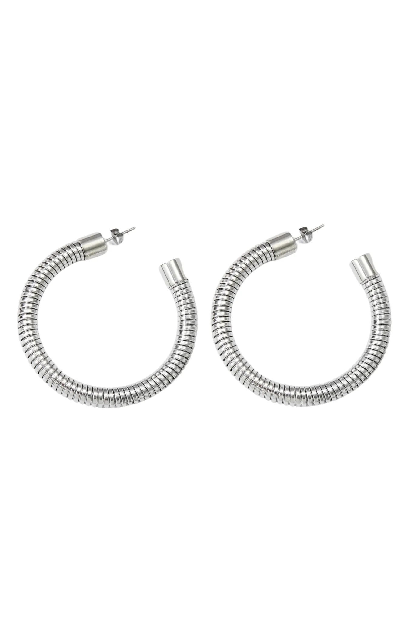 Rayna Flex Snake Chain Hoop Earrings