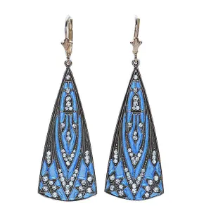 Replica Art Nouveau Pliquer-A'jour earrings #RE79414EN