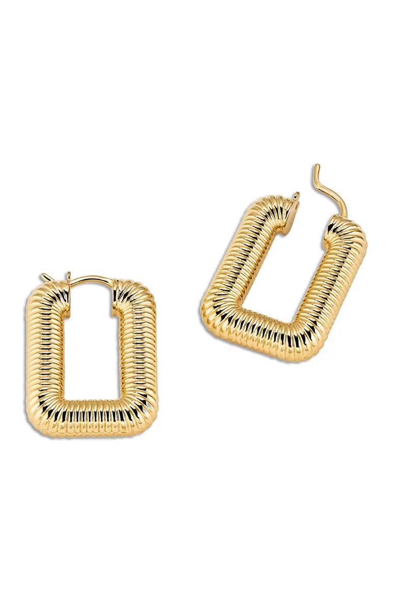 Ribbed Oversized Hoops