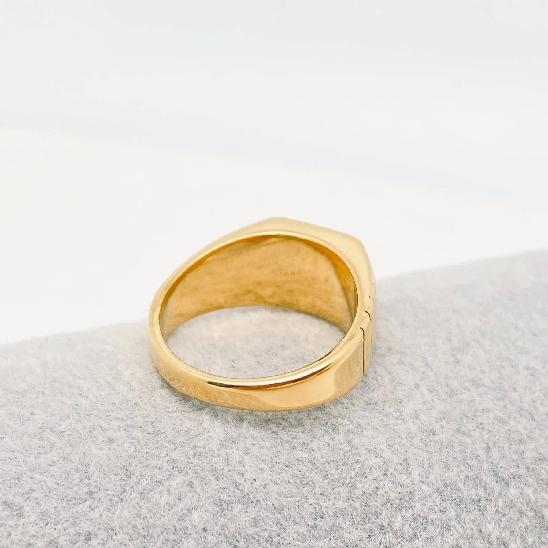 Rich Bitch 18K Gold Plated Stainless Steel Ring