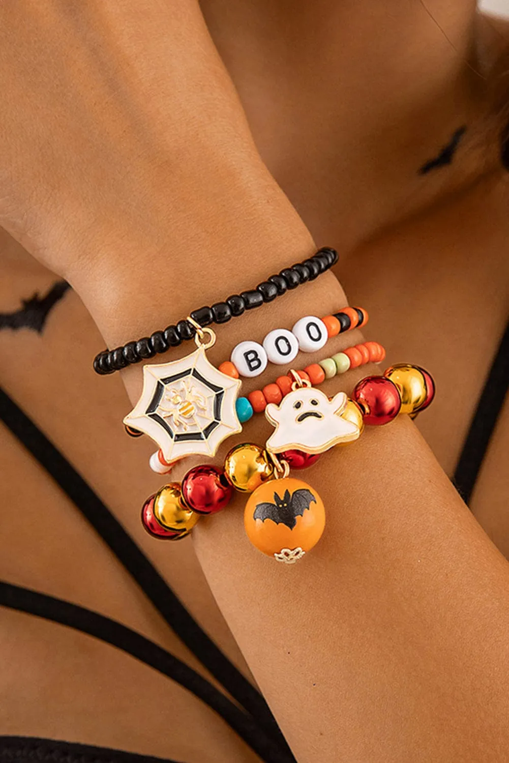 SALE - 4- Piece Halloween Bracelet Stack