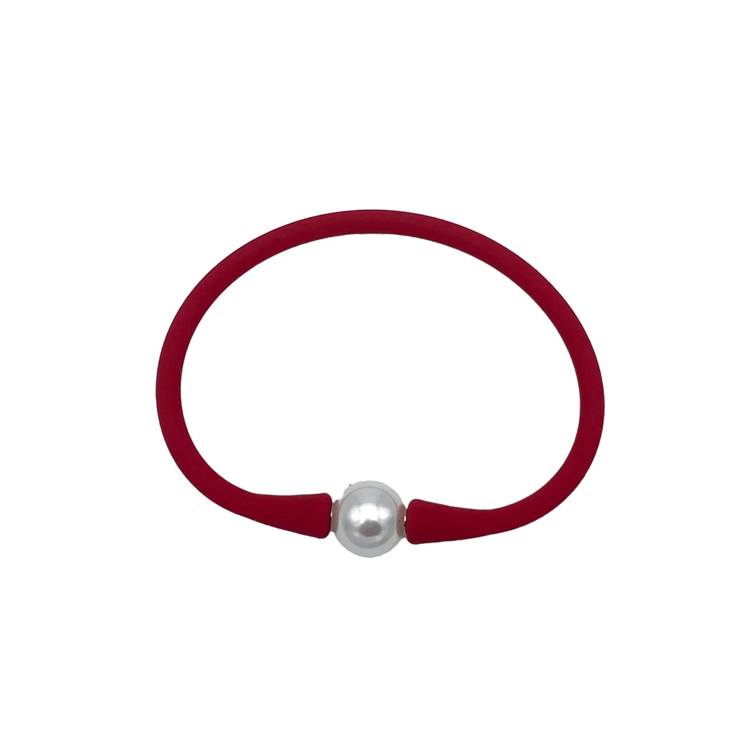 SB-2649 SILICONE BRACELET RED