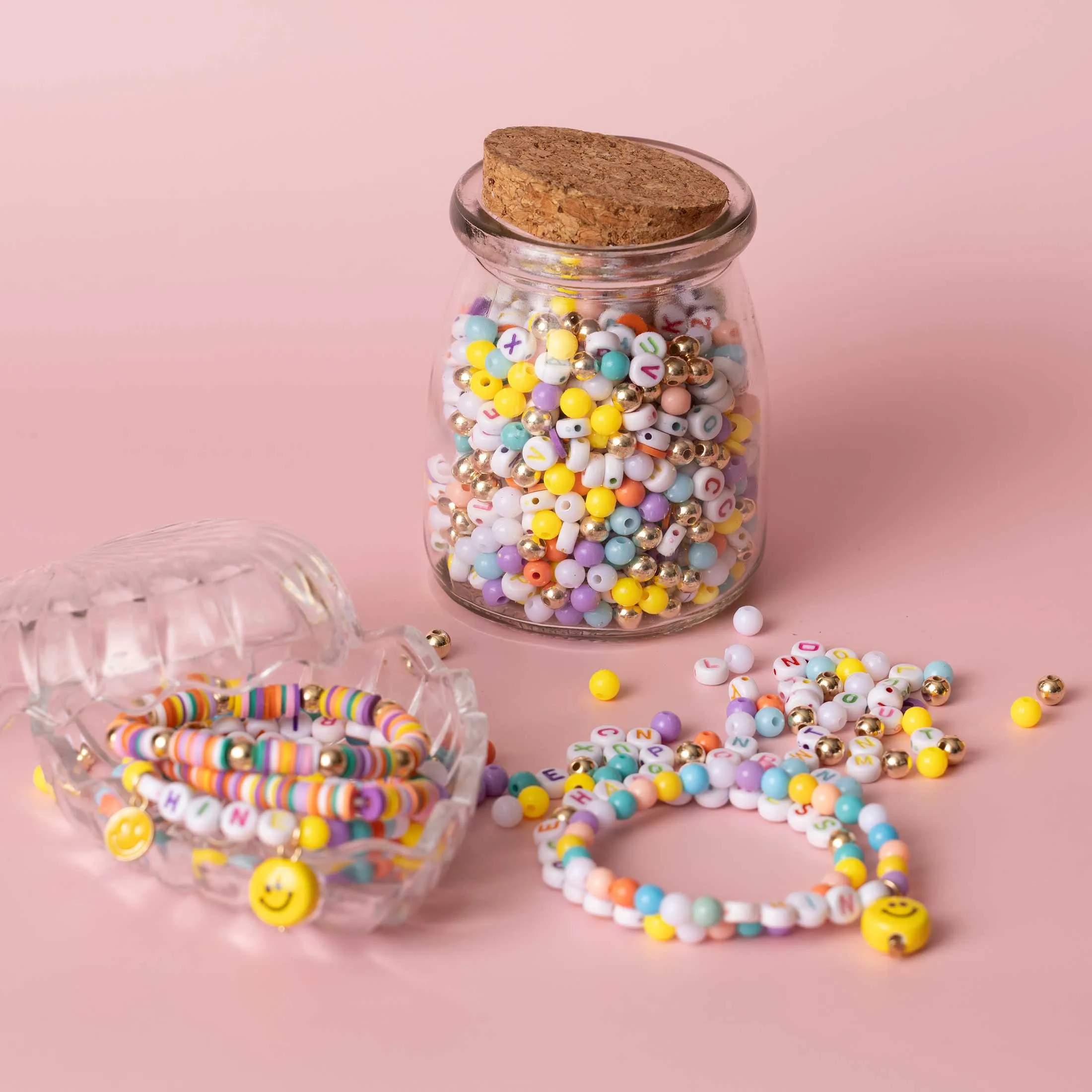 Shine Bead Jar - Pastel