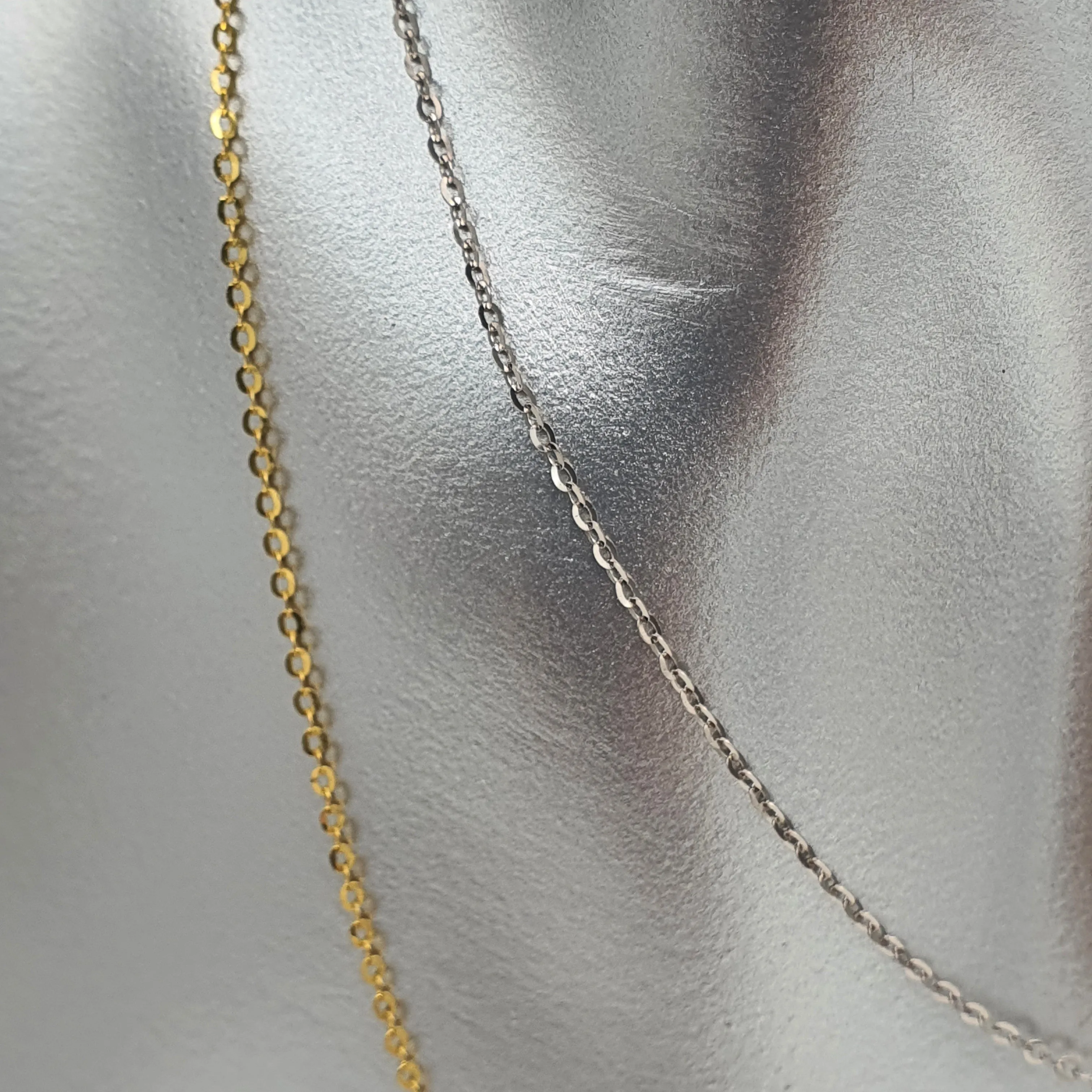 Single O Link Chain, 18k Yellow Gold