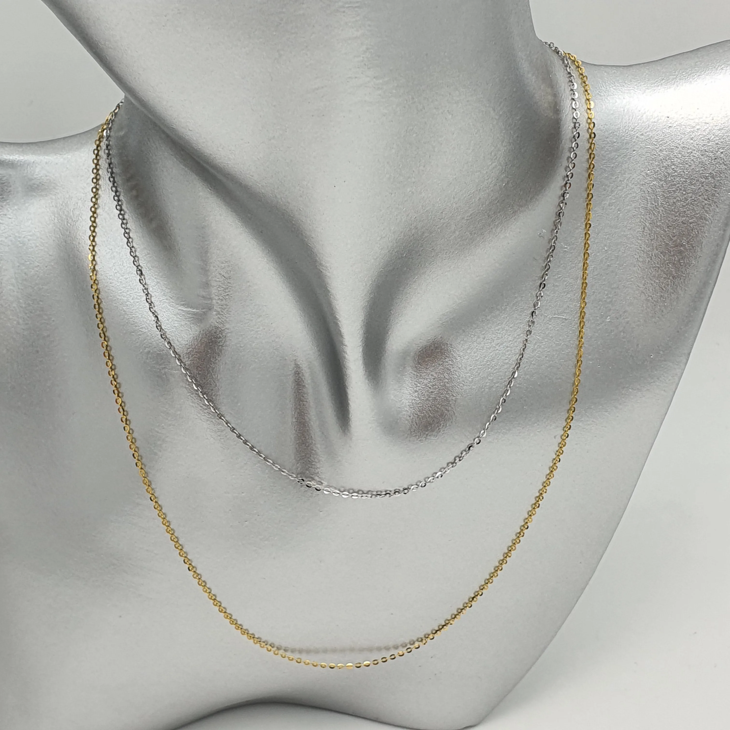 Single O Link Chain, 18k Yellow Gold