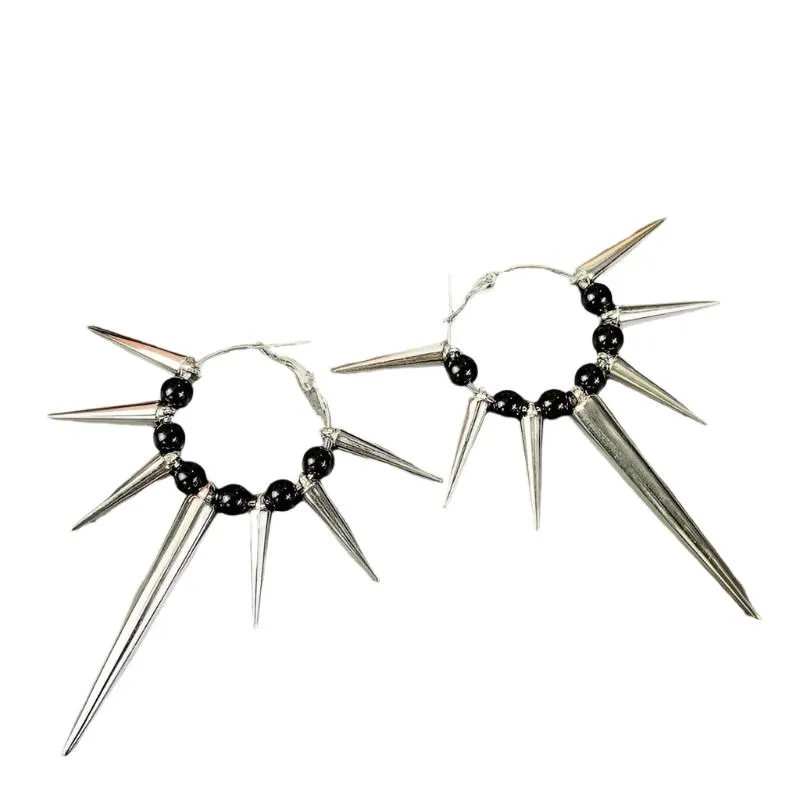 Spiked Revenge Hoop Earrings