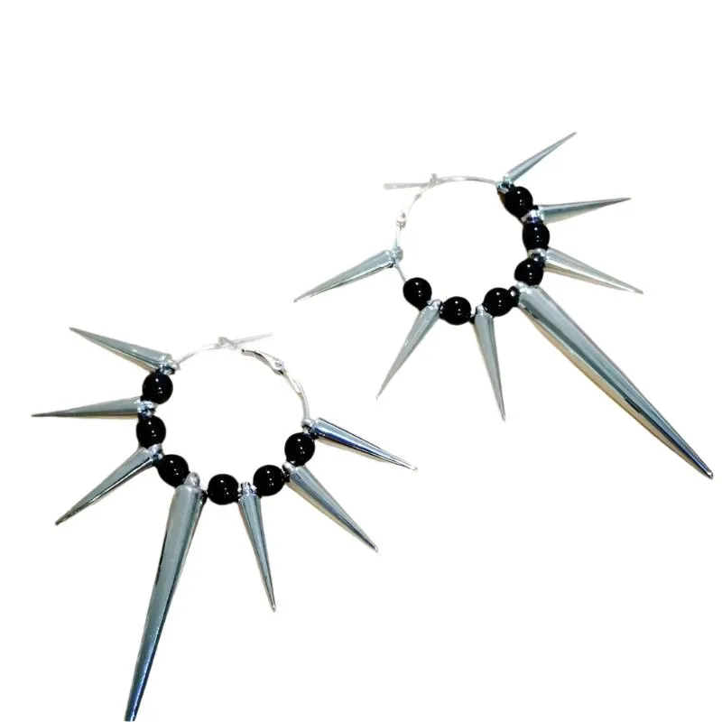 Spiked Revenge Hoop Earrings