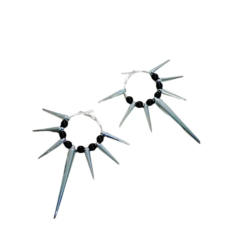 Spiked Revenge Hoop Earrings