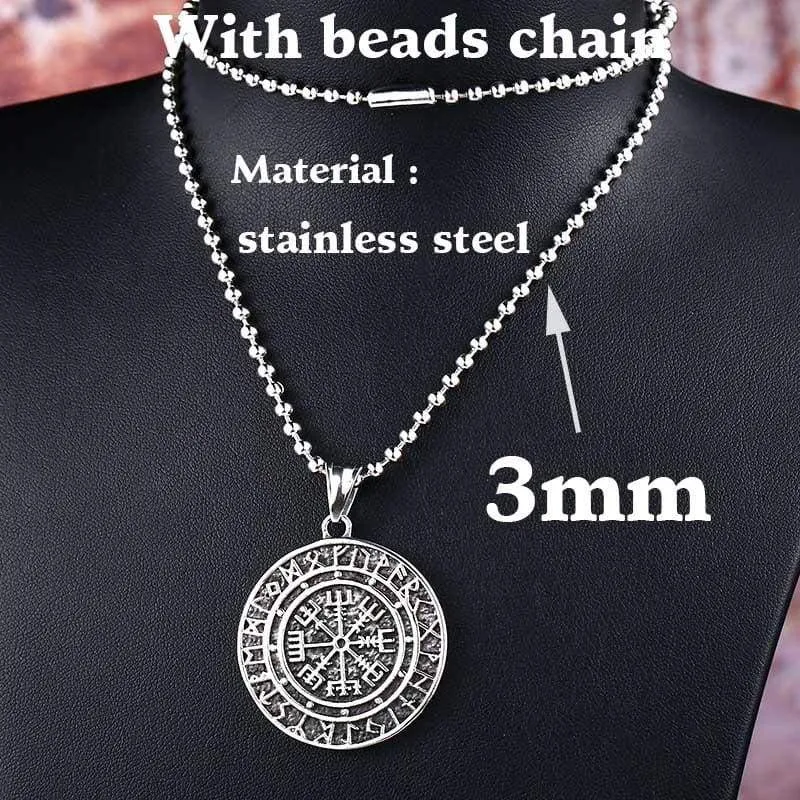 steel soldier viking pendant necklace Nordic stainless steel men fashion unique jewelry