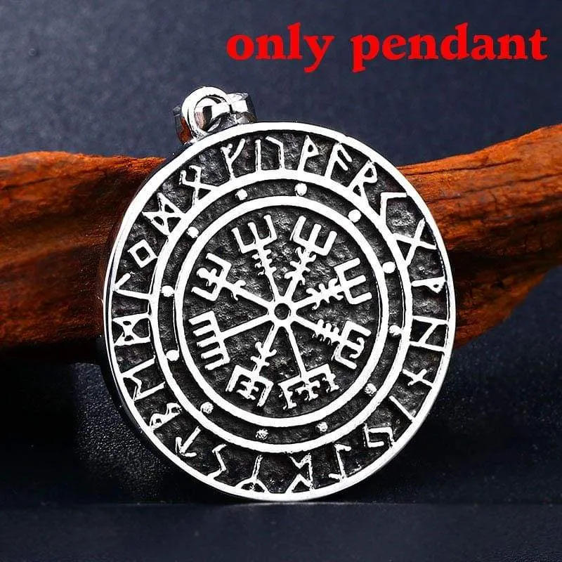 steel soldier viking pendant necklace Nordic stainless steel men fashion unique jewelry