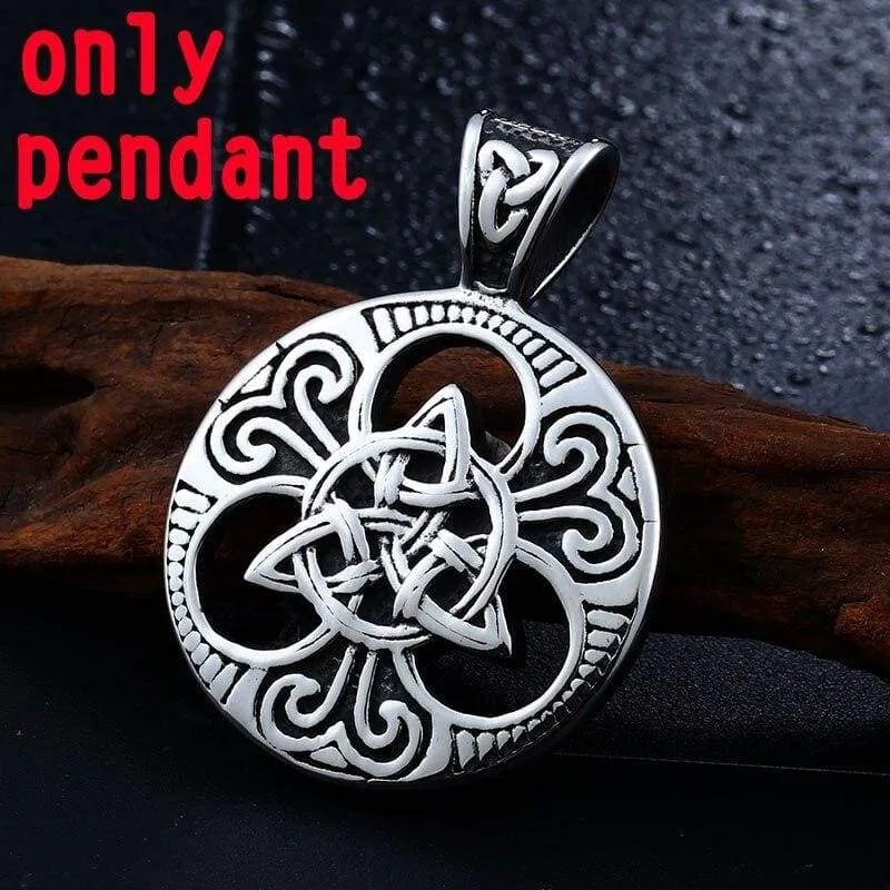 steel soldier viking pendant necklace Nordic stainless steel men fashion unique jewelry