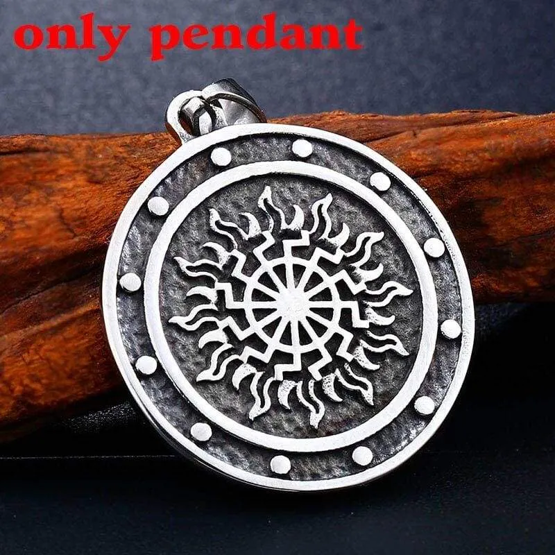 steel soldier viking pendant necklace Nordic stainless steel men fashion unique jewelry