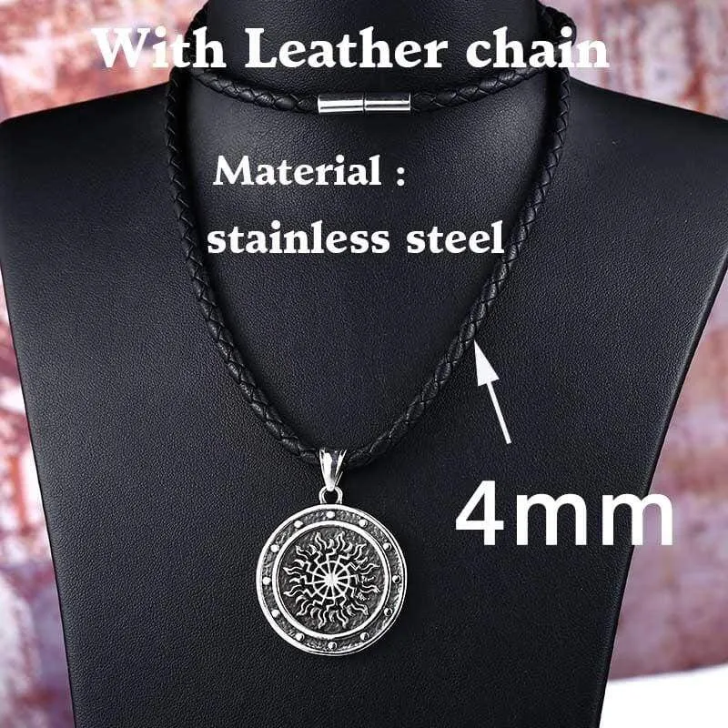 steel soldier viking pendant necklace Nordic stainless steel men fashion unique jewelry