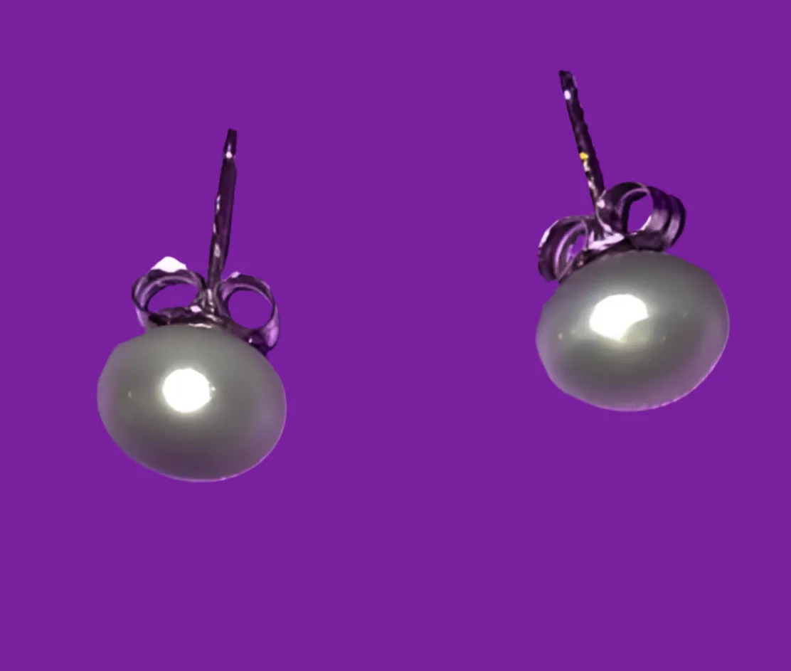 Sterling Silver Freshwater Pearl Earrings