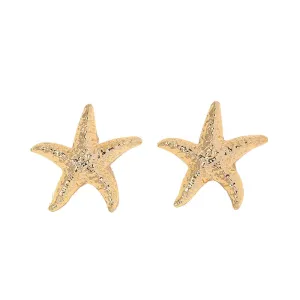 Stylish Starfish Shape Metal Stud Earrings for Women - Vienna Verve Collection