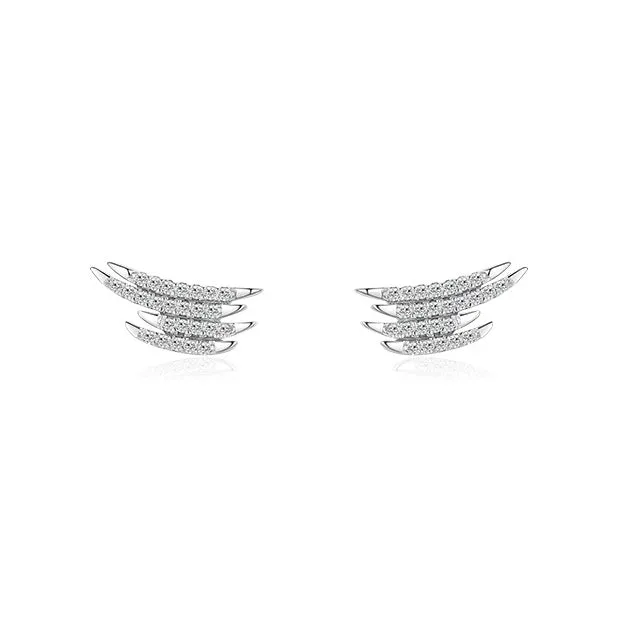 Stylish Sterling Silver Zircon Earrings for Women