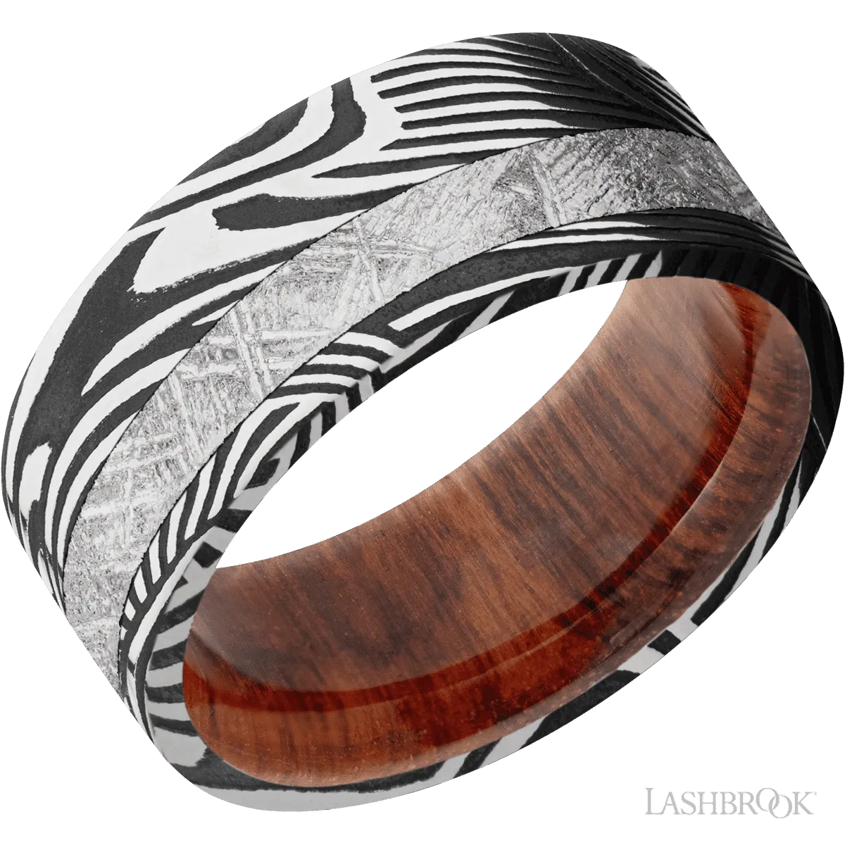 Sunset with Acid Finish and Meteorite Inlay and Snake Wood - 9MM