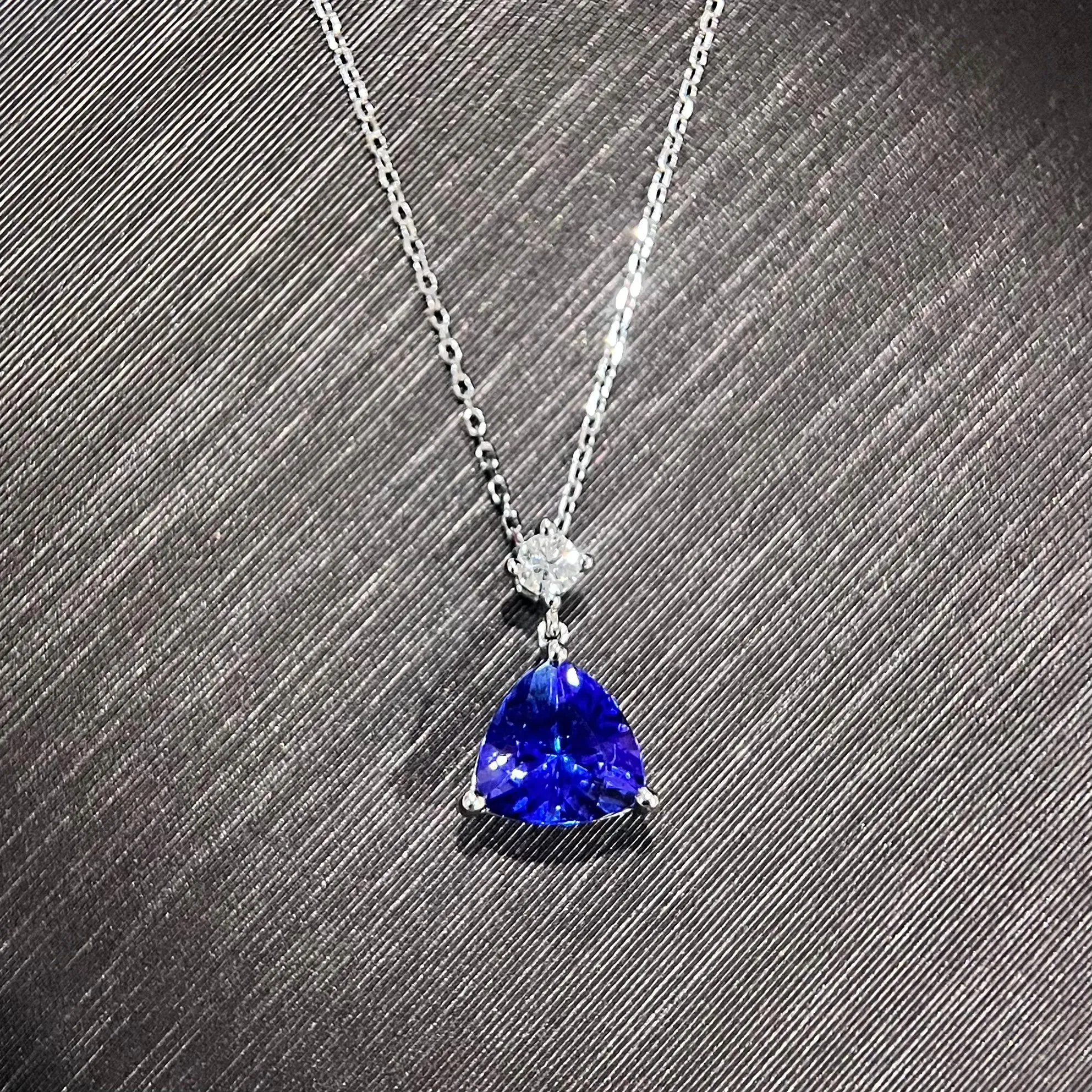 Tanzanite Diamond Necklace