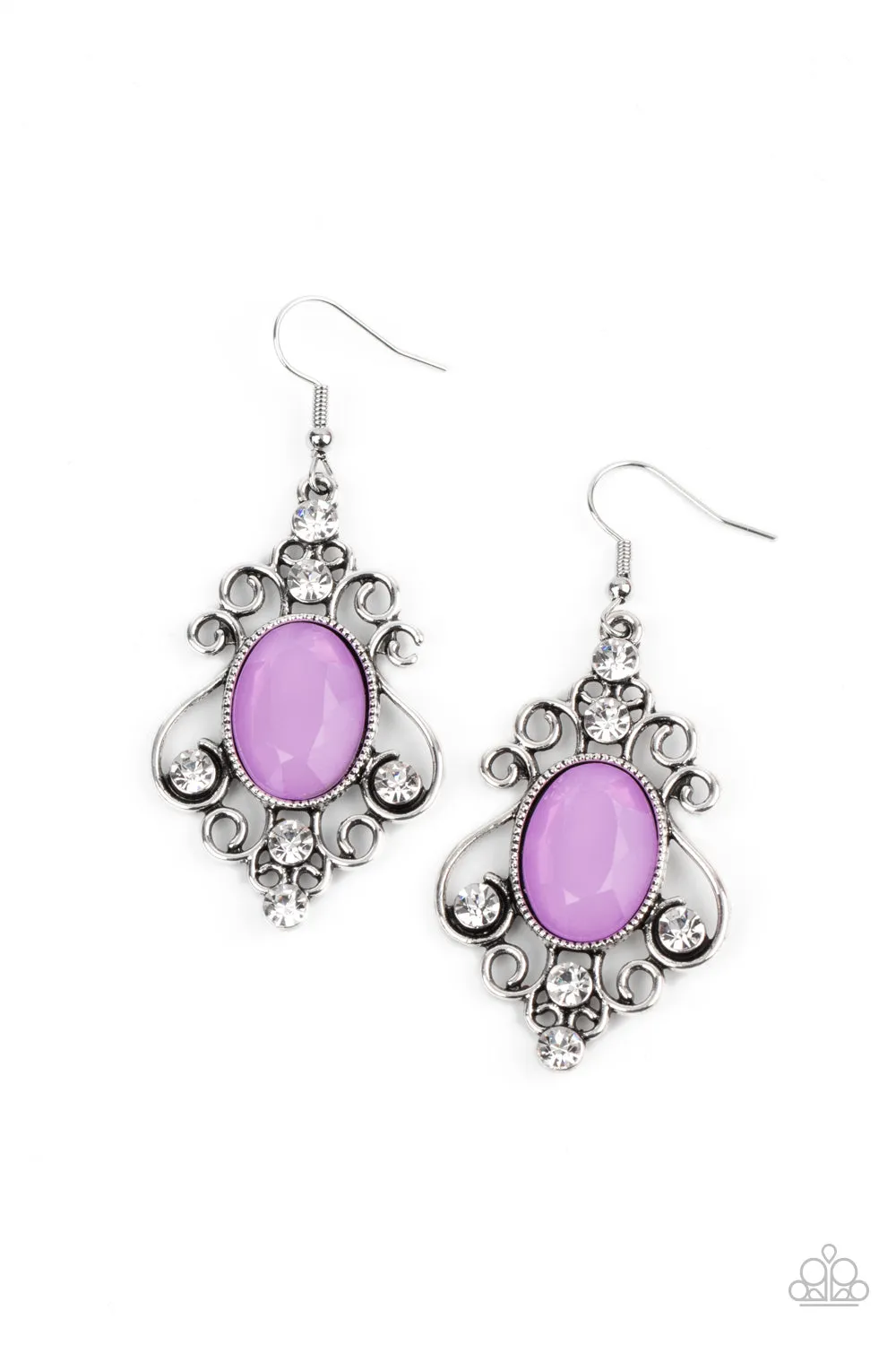 Tour de Fairytale - Purple Paparazzi Earrings