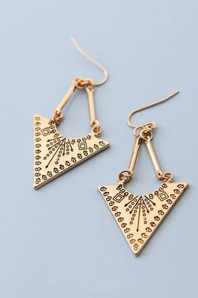 TRIANGLE BOHO EARRINGS