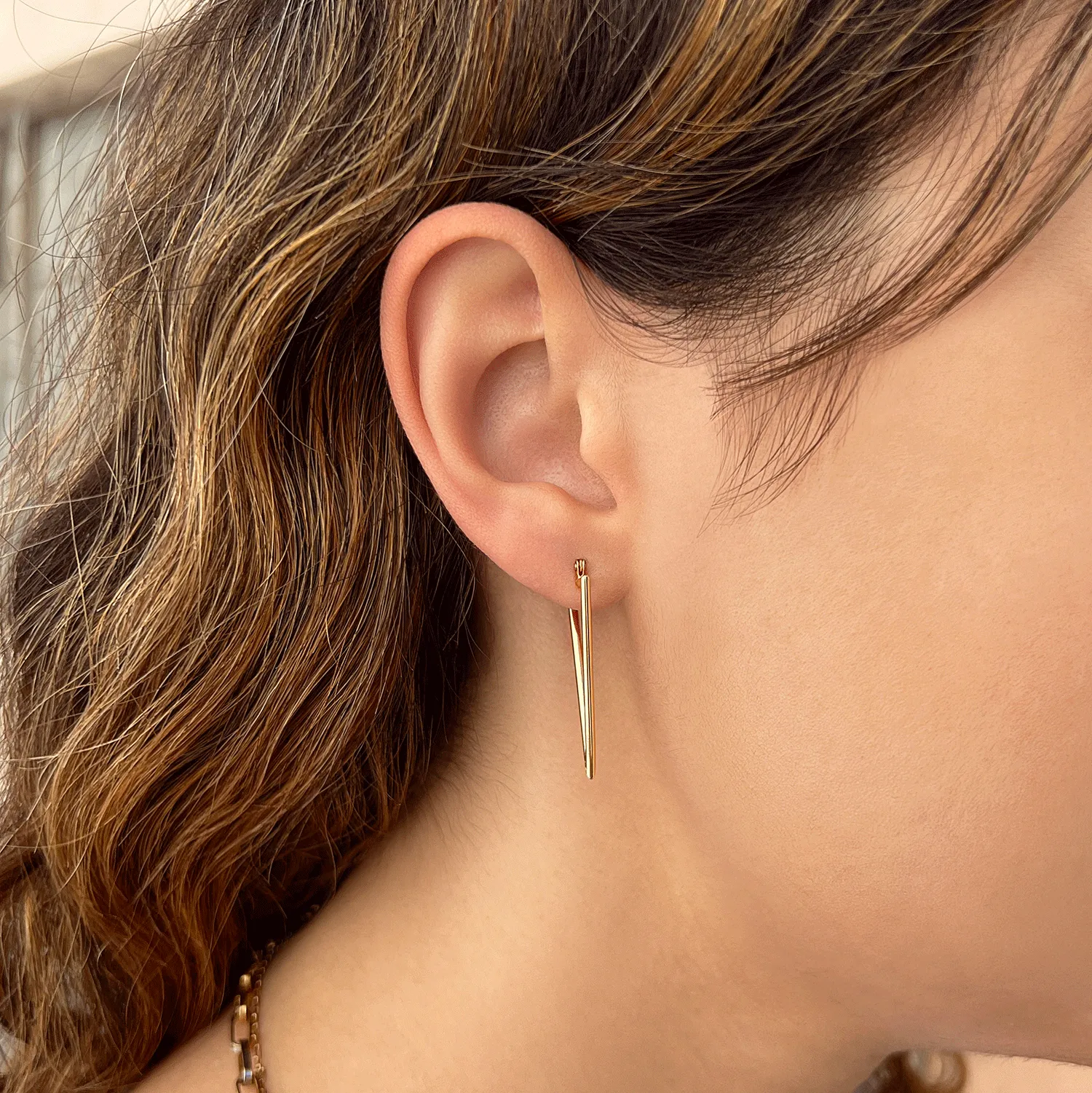 Triangle Hoop Earrings