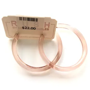 Women's RUSH by Denis & Charles | Acrylic Hoop Earrings | Blush