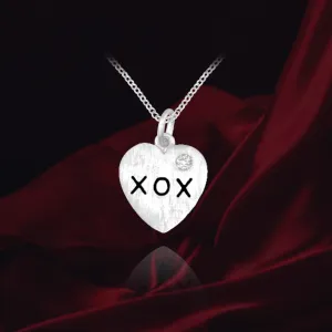 XOX Heart Charm Pendant