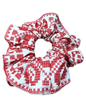 Zuhd Keffiyeh Embroided Scrunchies 3 (HAND MADE)